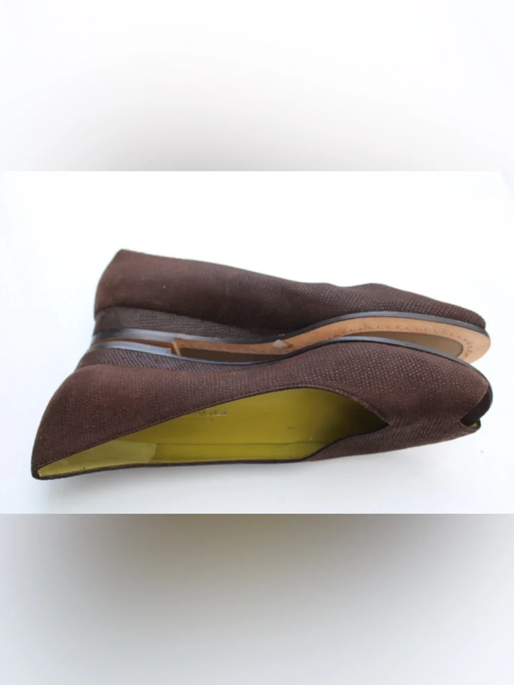 Bruno Magli peep toe flats Made